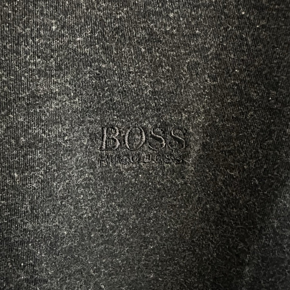 Hugo Boss Charcoal Black Pullover Sweater XXL Cotton - Picture 4 of 11